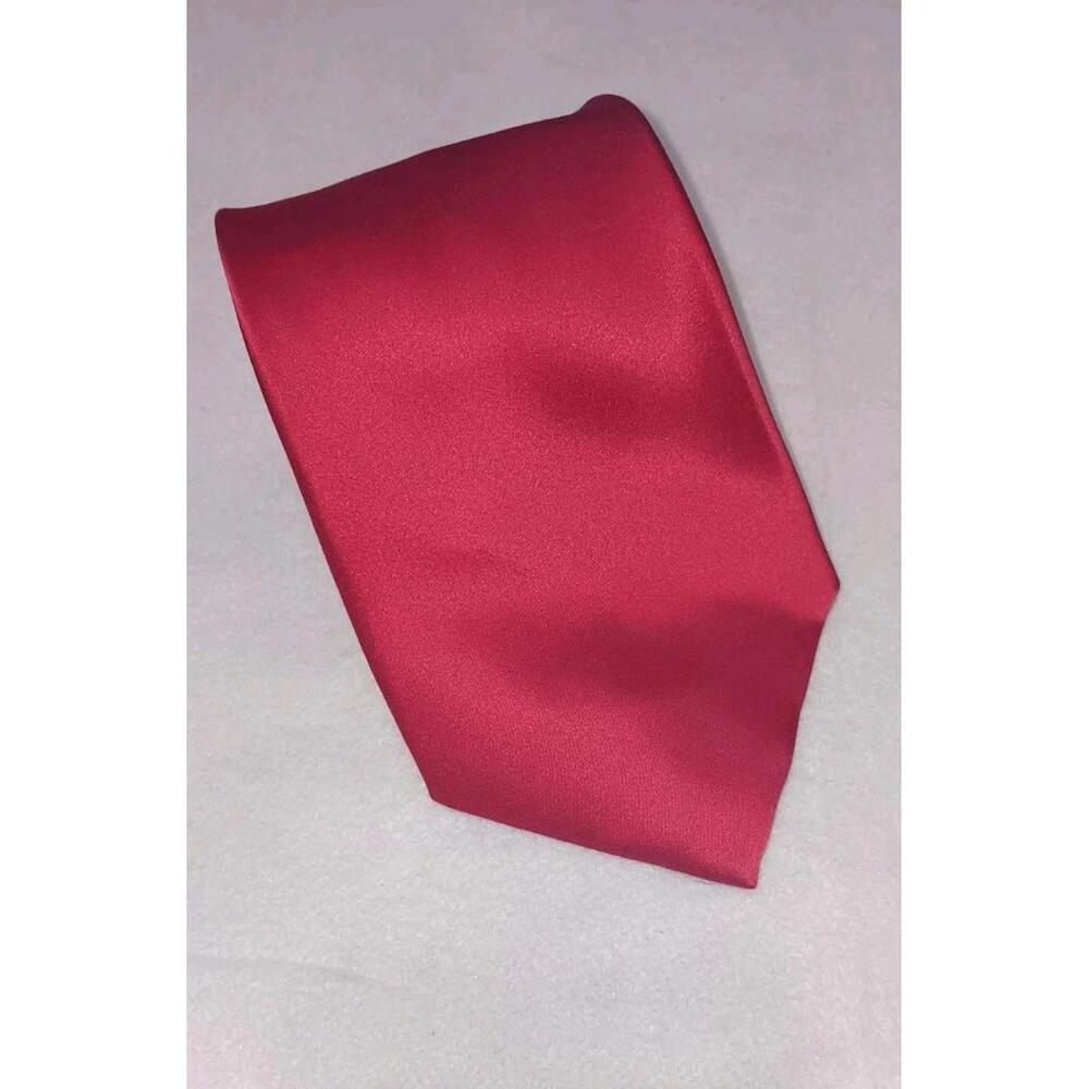 Joseph & Feiss Mens Necktie Red 100% Silk